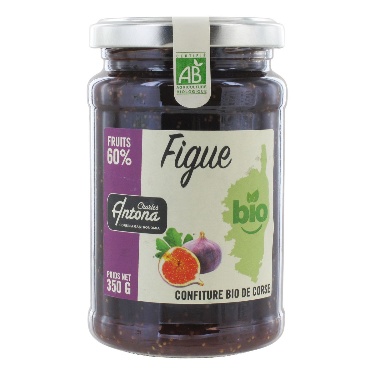 CHARLES ANTONA Confiture de figue bio 60% fruits 350g