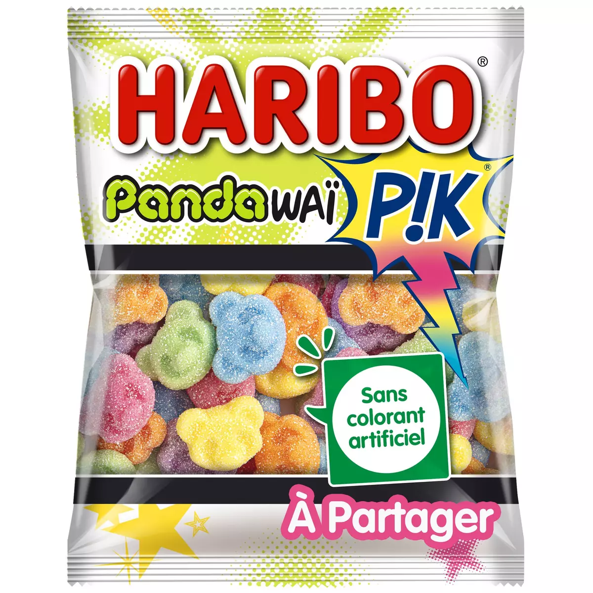 HARIBO Pandawaï P!k bonbons acidulés 200g