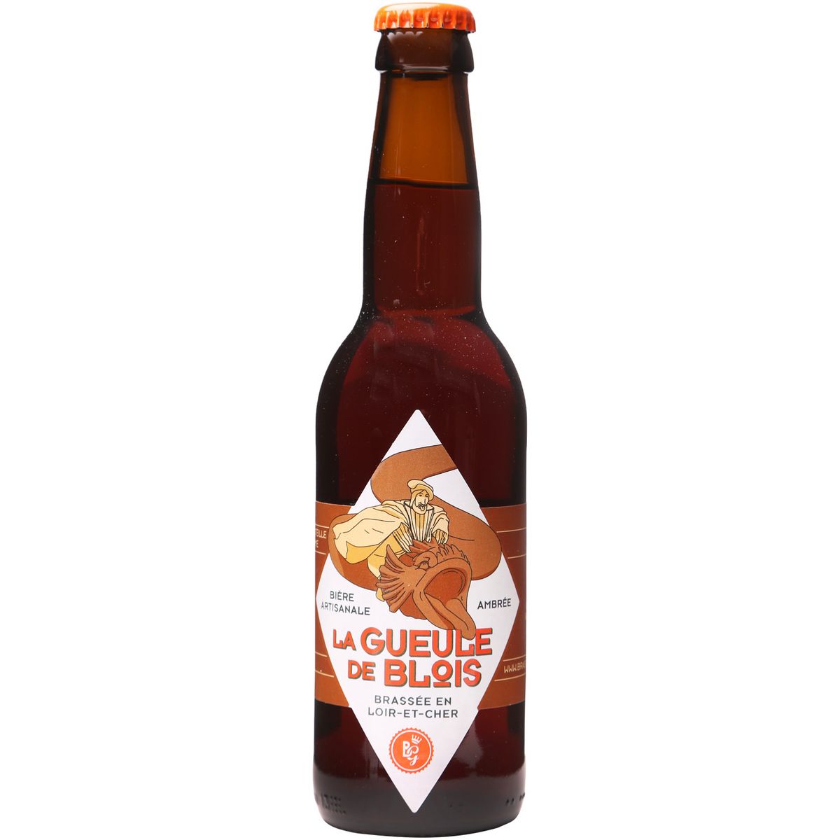 LA GUEULE DE BLOIS Bière ambrée 6,5% bouteille 33cl