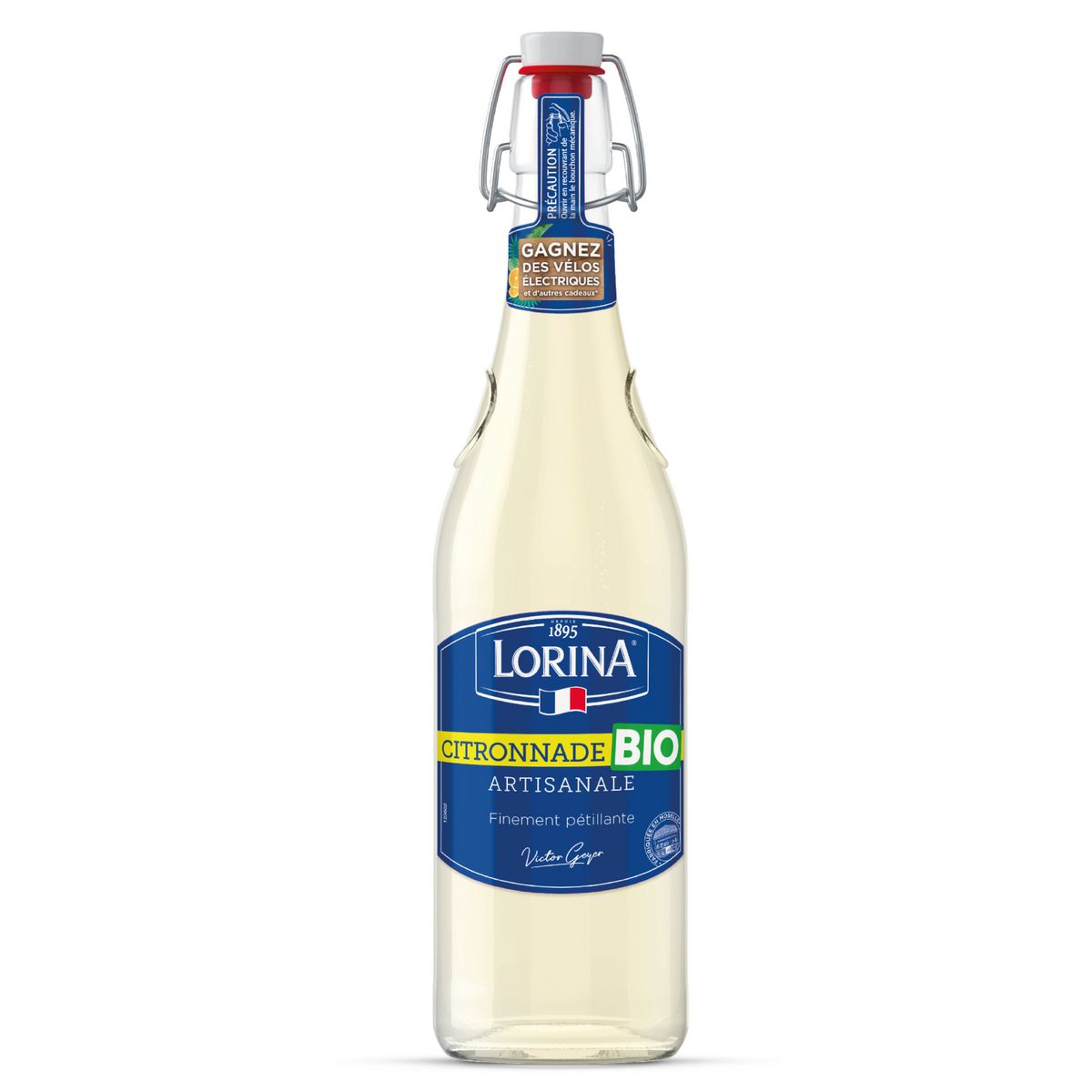 LORINA Citronnade artisanale bio bouteille verre 75cl