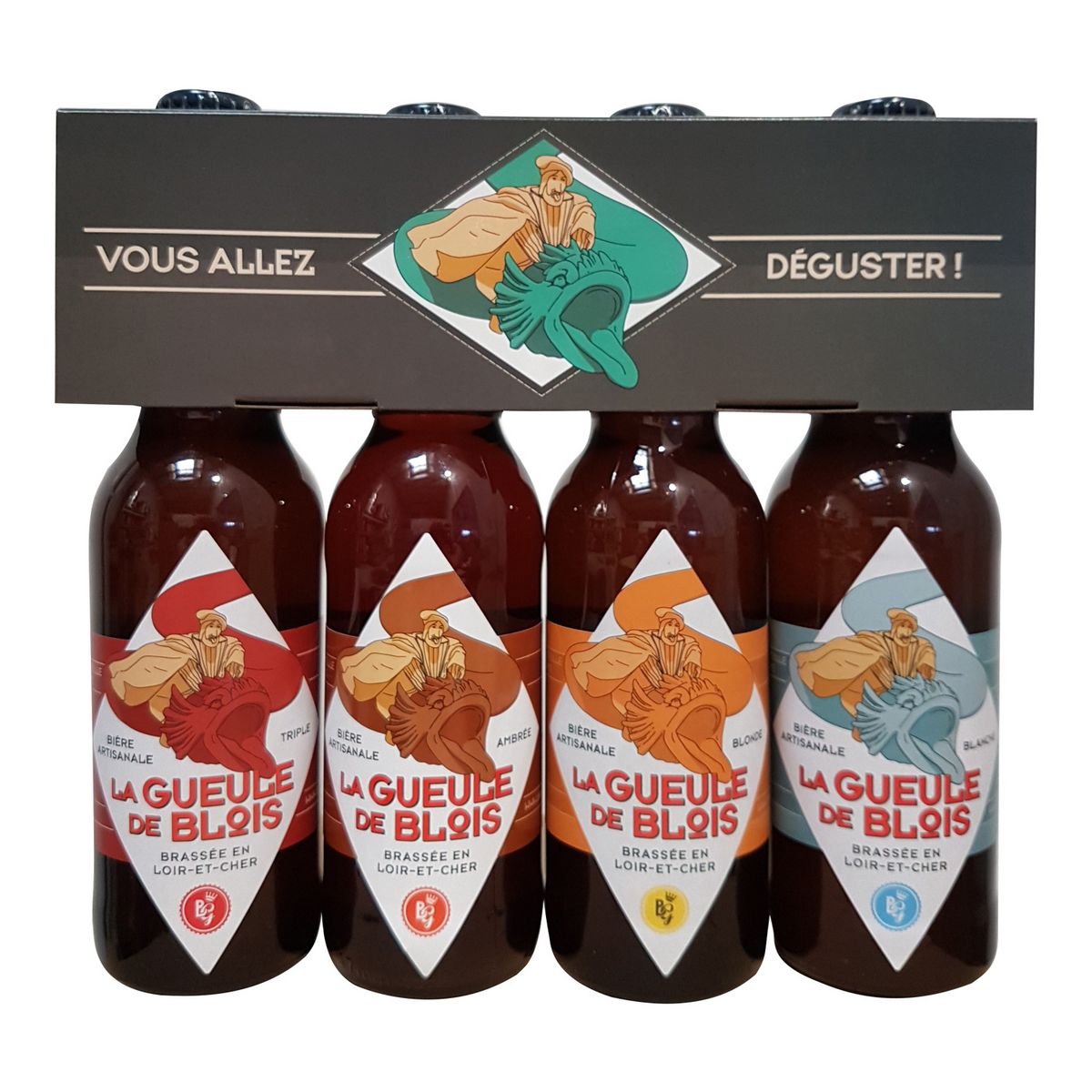 Bière 6% coffret 4 bouteilles 4x33cl