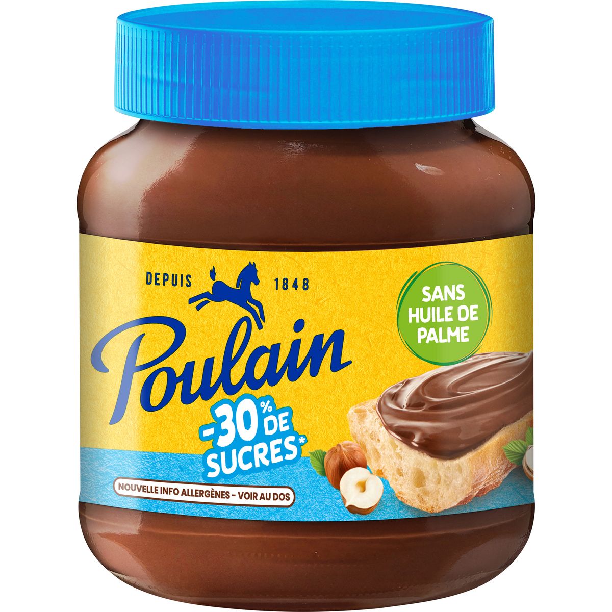 POULAIN Pâte a tartiner -30% de sucres 350g