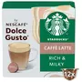STARBUCKS Capsules de café au lait compatibles Dolce Gusto 12 capsules 121.2g