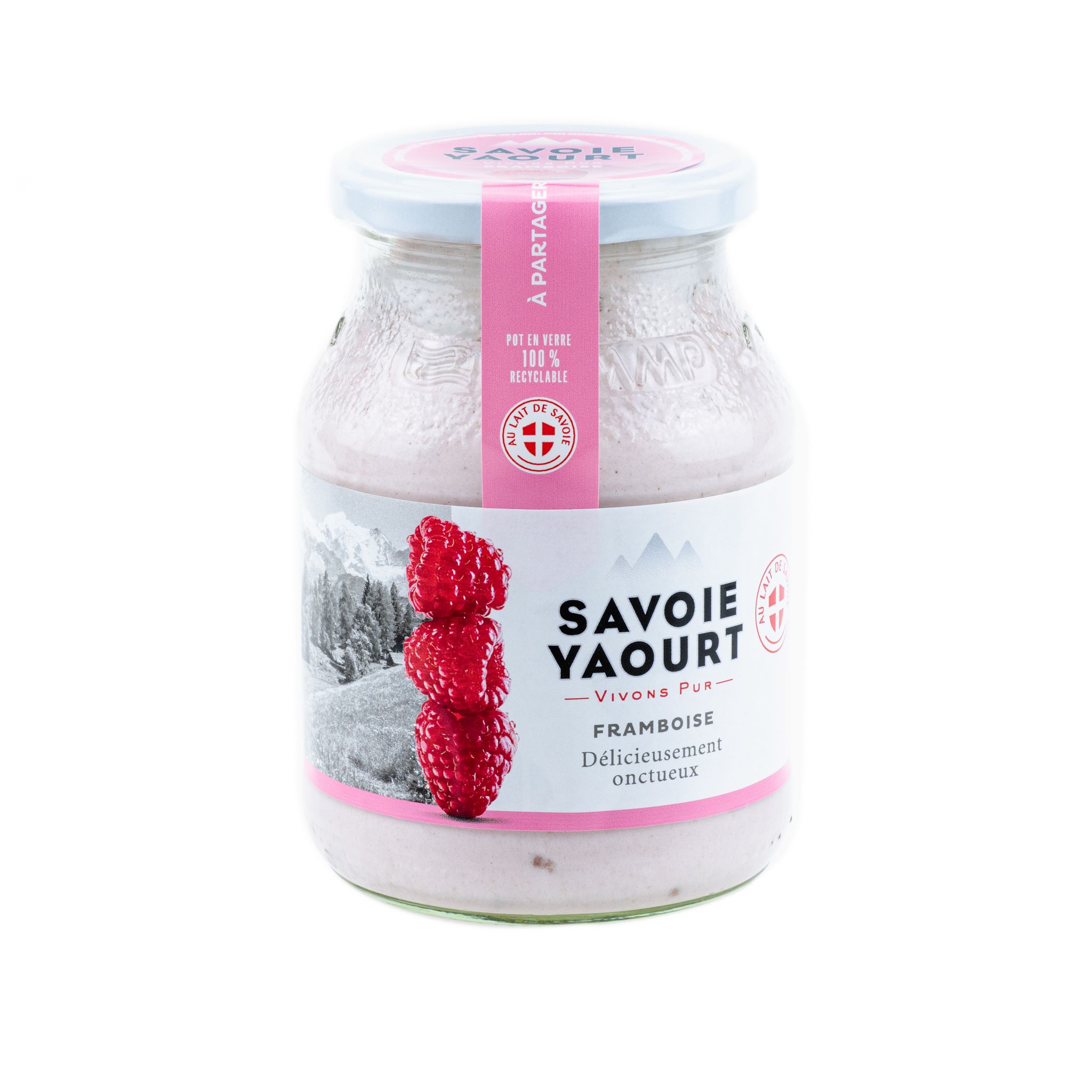 SAVOIE YAOURT Yaourt brassé à la framboise 500g pas cher - Auchan.fr