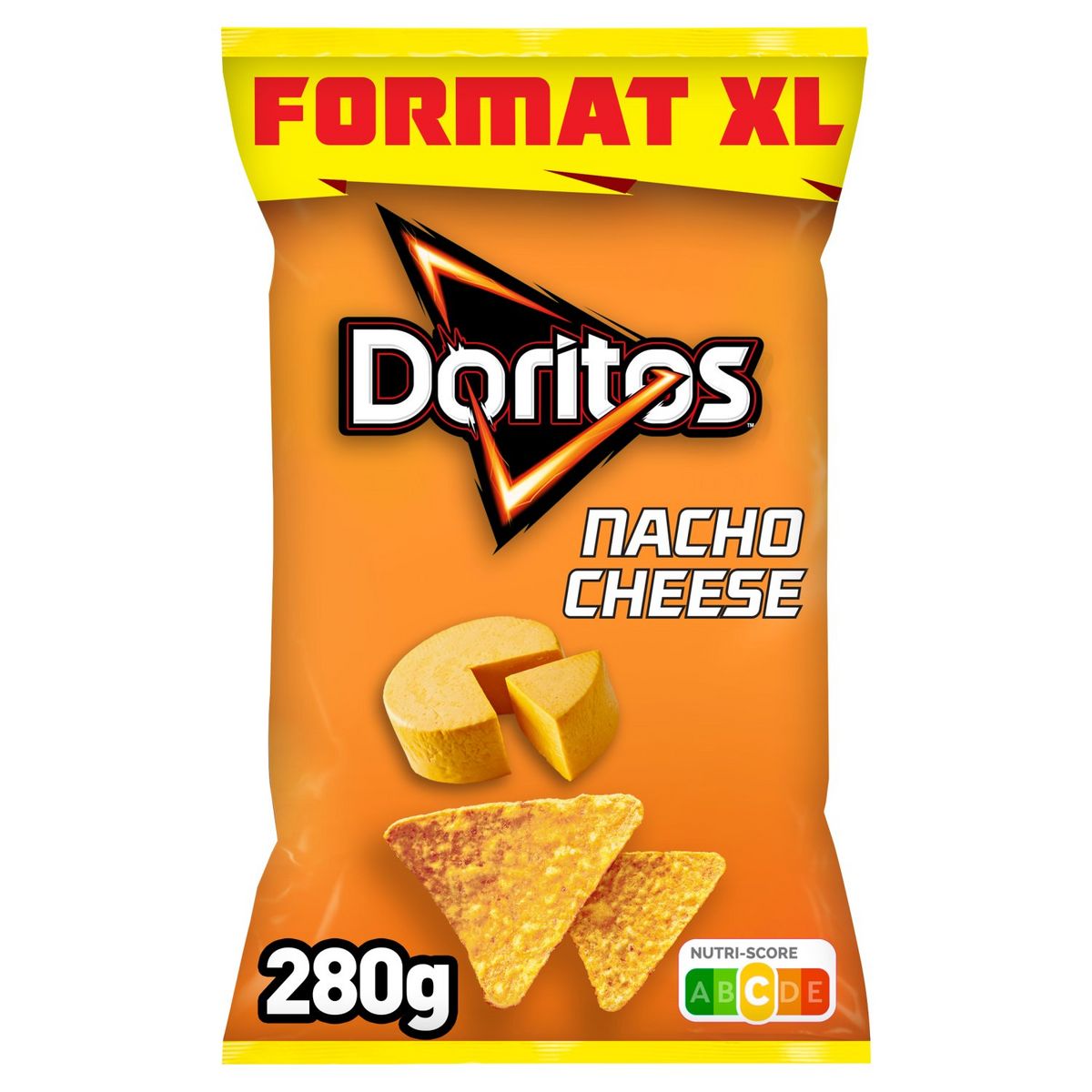 DORITOS Tortillas goût nacho cheese format XL 280g