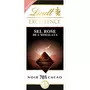 LINDT Excellence noir 70% cacao au sel rose de l'Himalaya 100g
