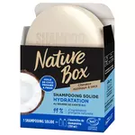 NATURE BOX Shampooing solide hydratation au beurre de karité BIO cheveux normaux à secs 85g