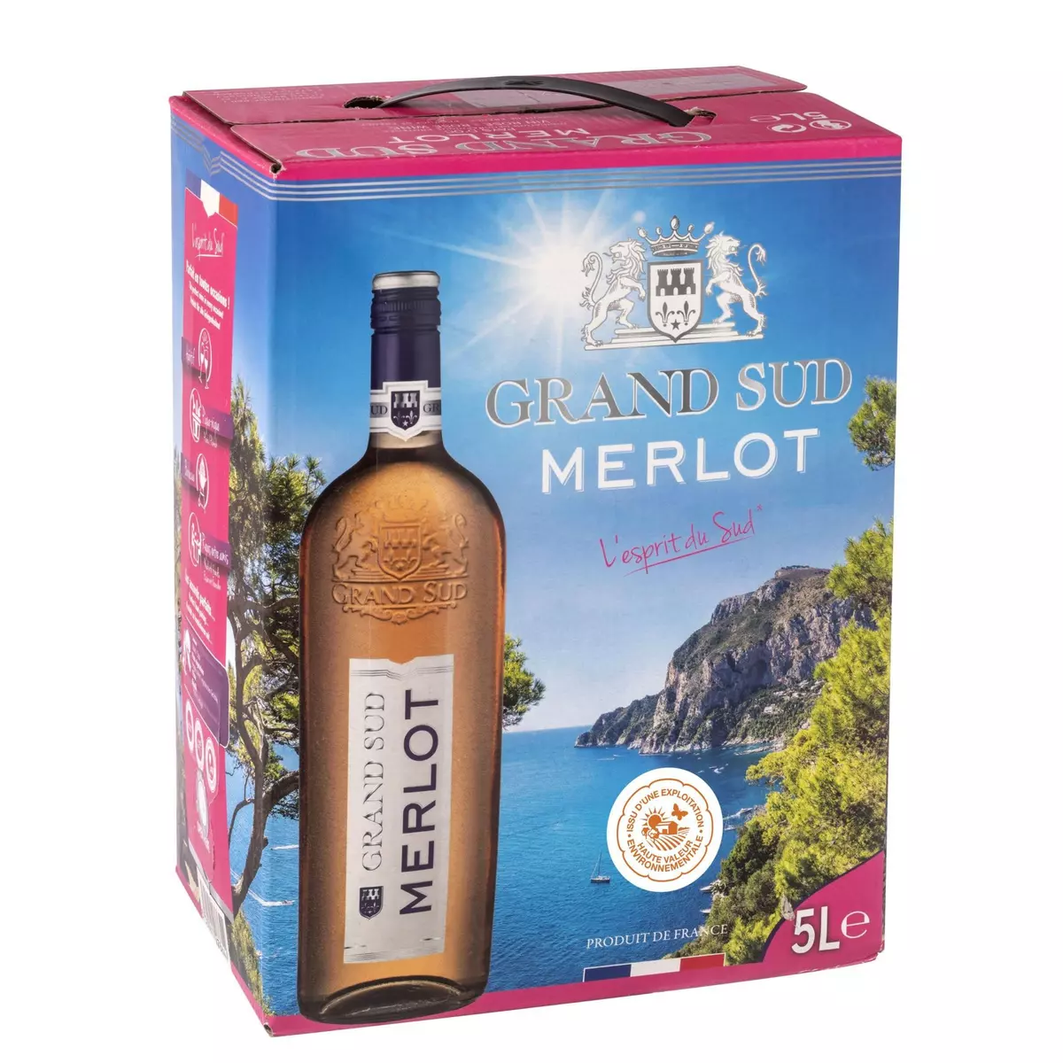IGP Merlot Grand sud rosé bib 5l