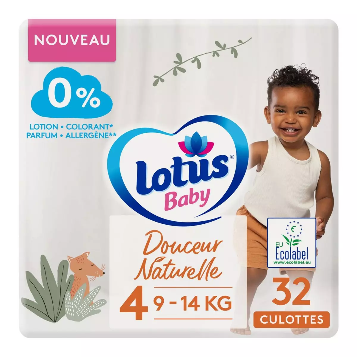 Couches nouveau-nés Lotus Baby Douceur Naturelle taille 1 - Lotus Baby