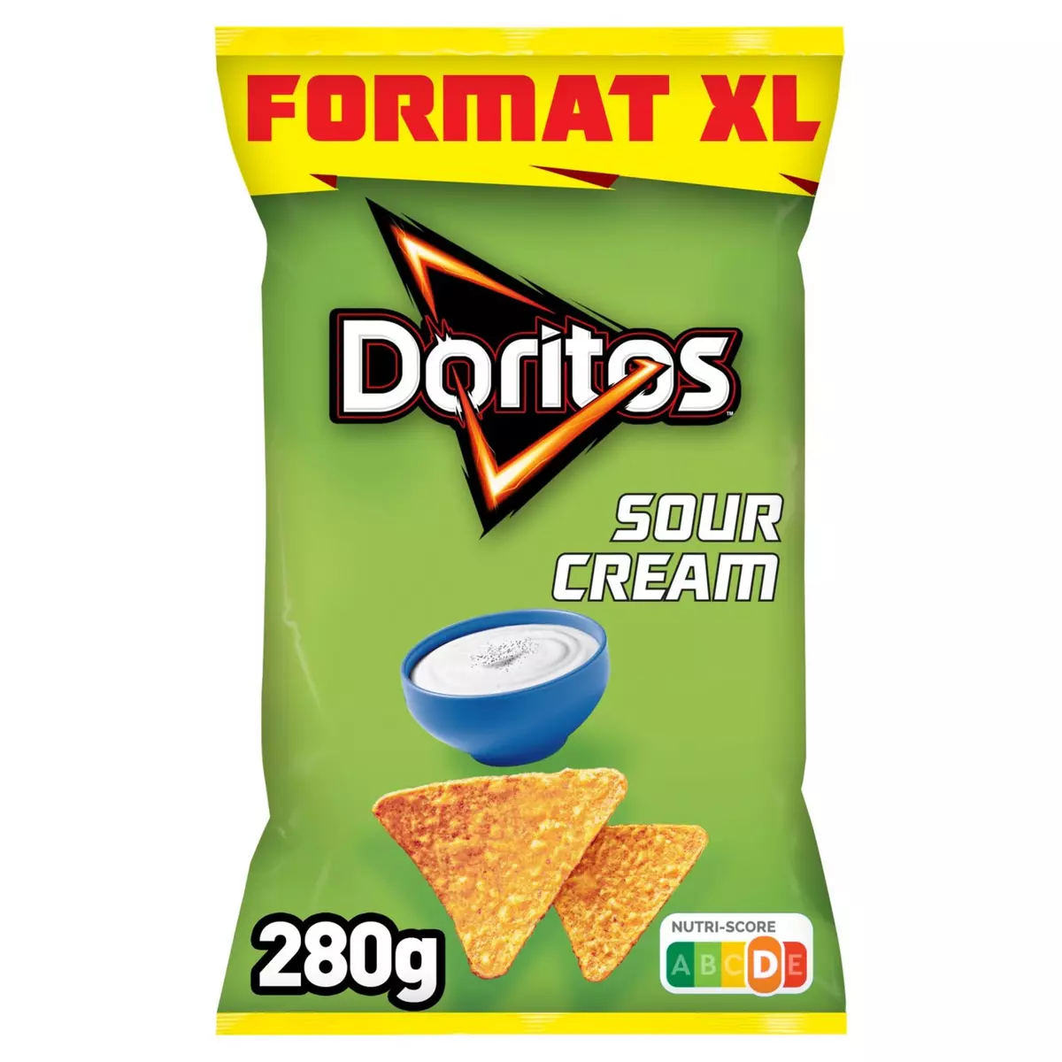 DORITOS Chips tortillas goût sour cream format XL 280g