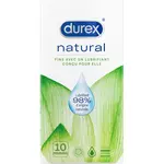 DUREX Naturel préservatifs fins avec un lubrifiant conçu pour elle 10 préservatifs