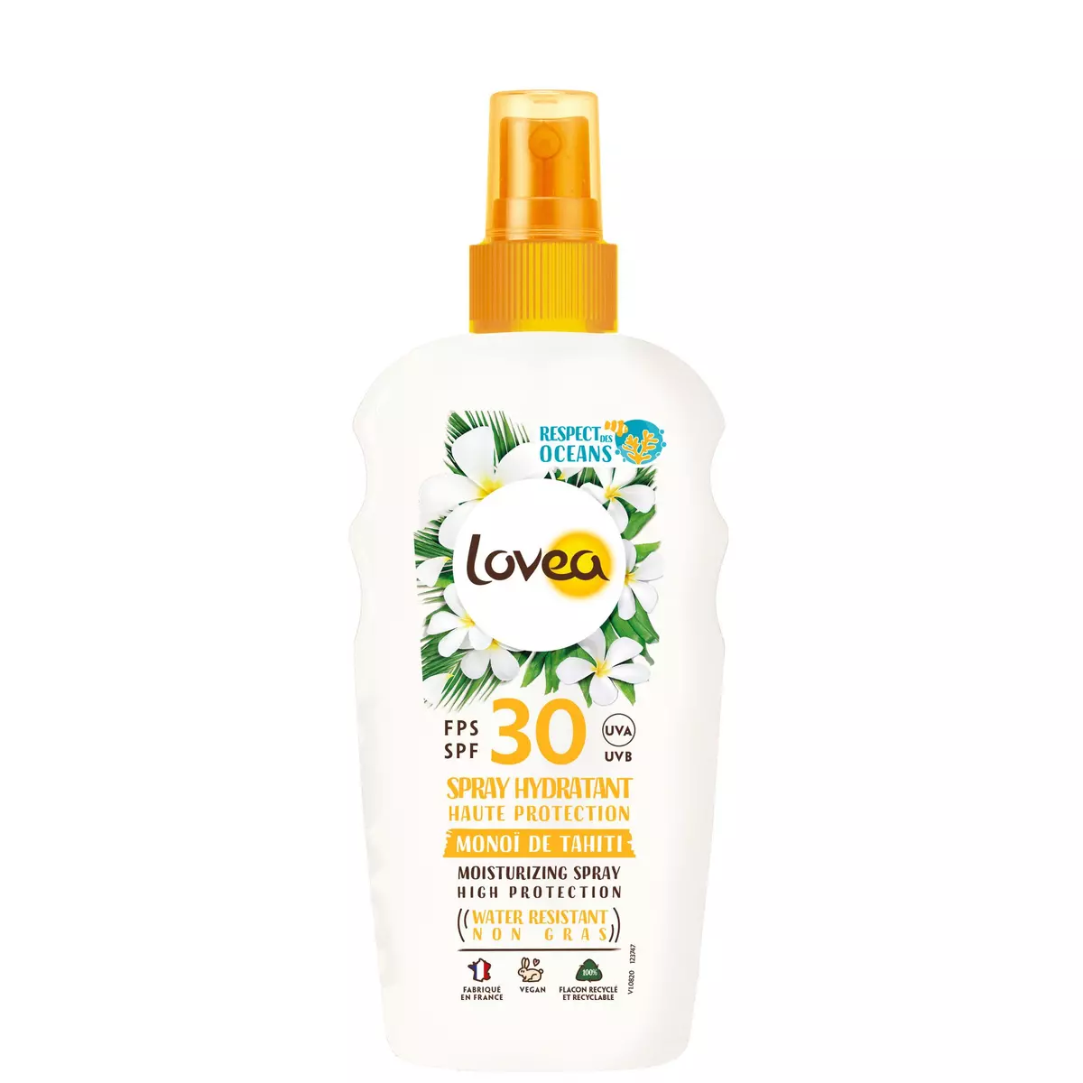 LOVEA Spray solaire hydratant très haute protections FPS30+ 150ml