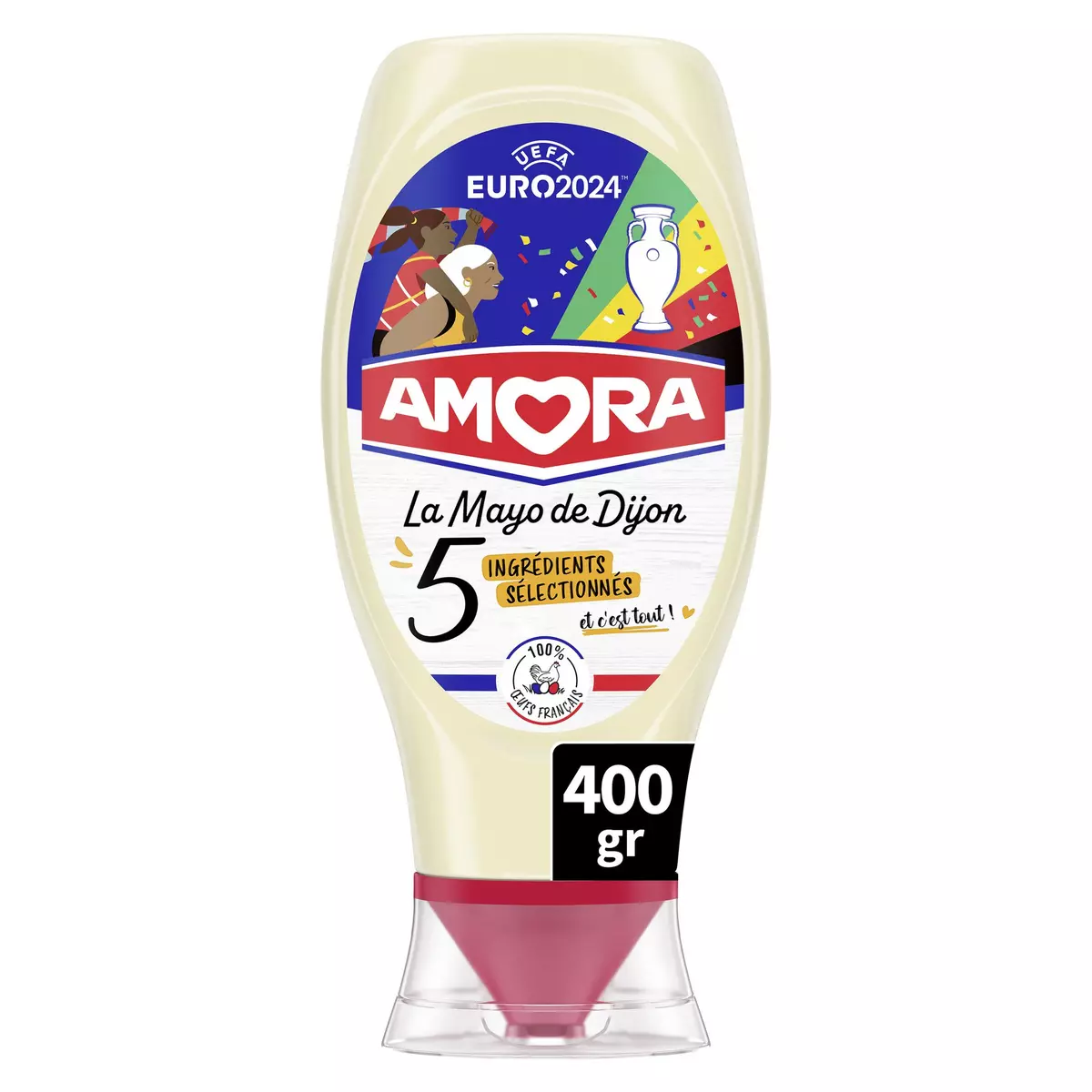 AMORA La mayo de Dijon 5 ingrédients flacon souple 400g