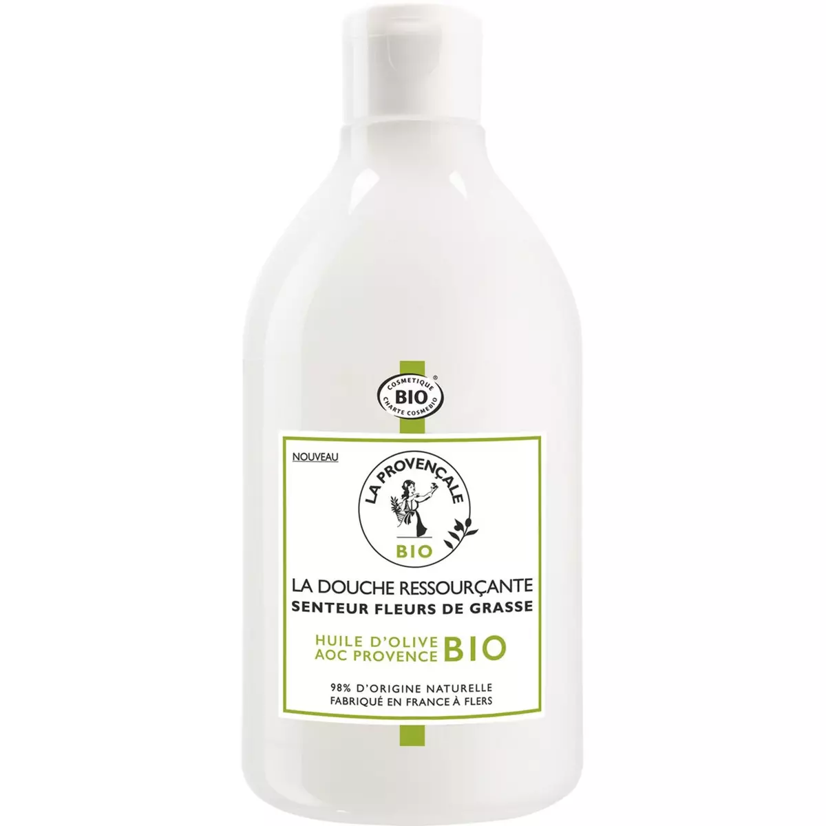 LA PROVENCALE BIO La douche ressourçante gel douche senteur fleur de Grasse à l'huile d'olive bio 500ml