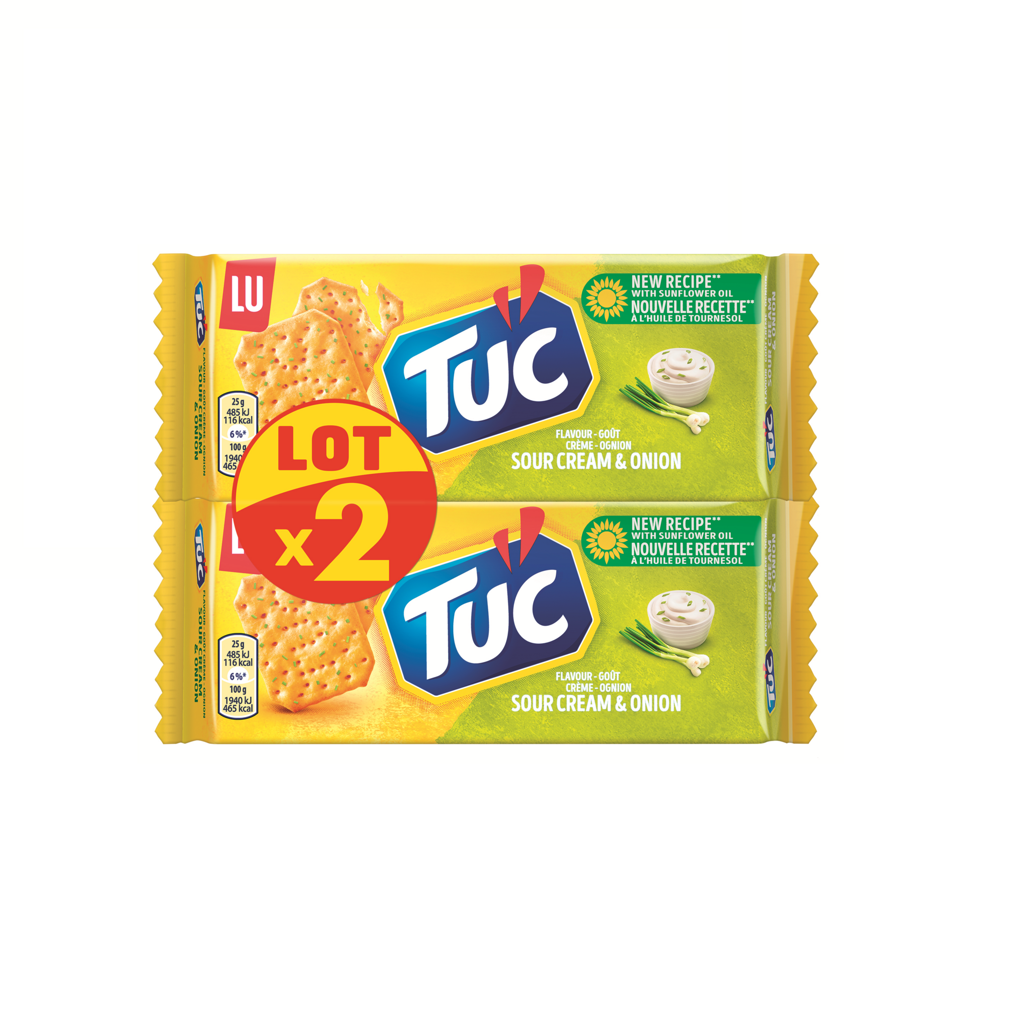 TUC Biscuit crème et oignon 2x100g pas cher - Auchan.fr