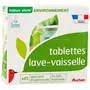 AUCHAN Tablettes lave-vaisselle écologique 45 tablettes