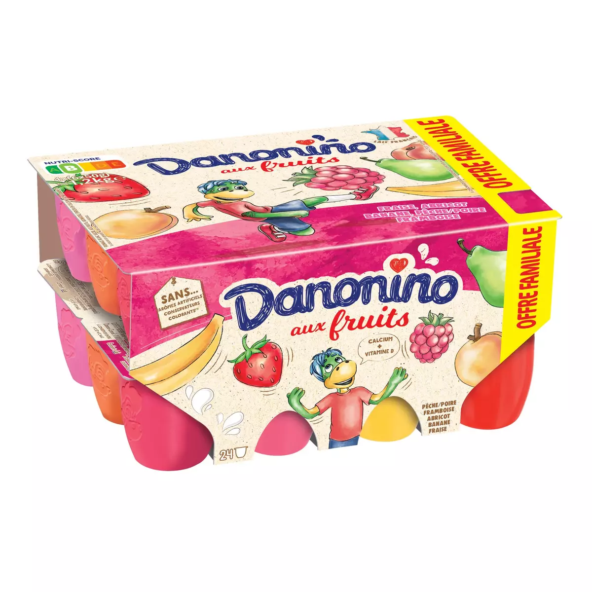 DANONINO Yaourt aux fruits 24x50g