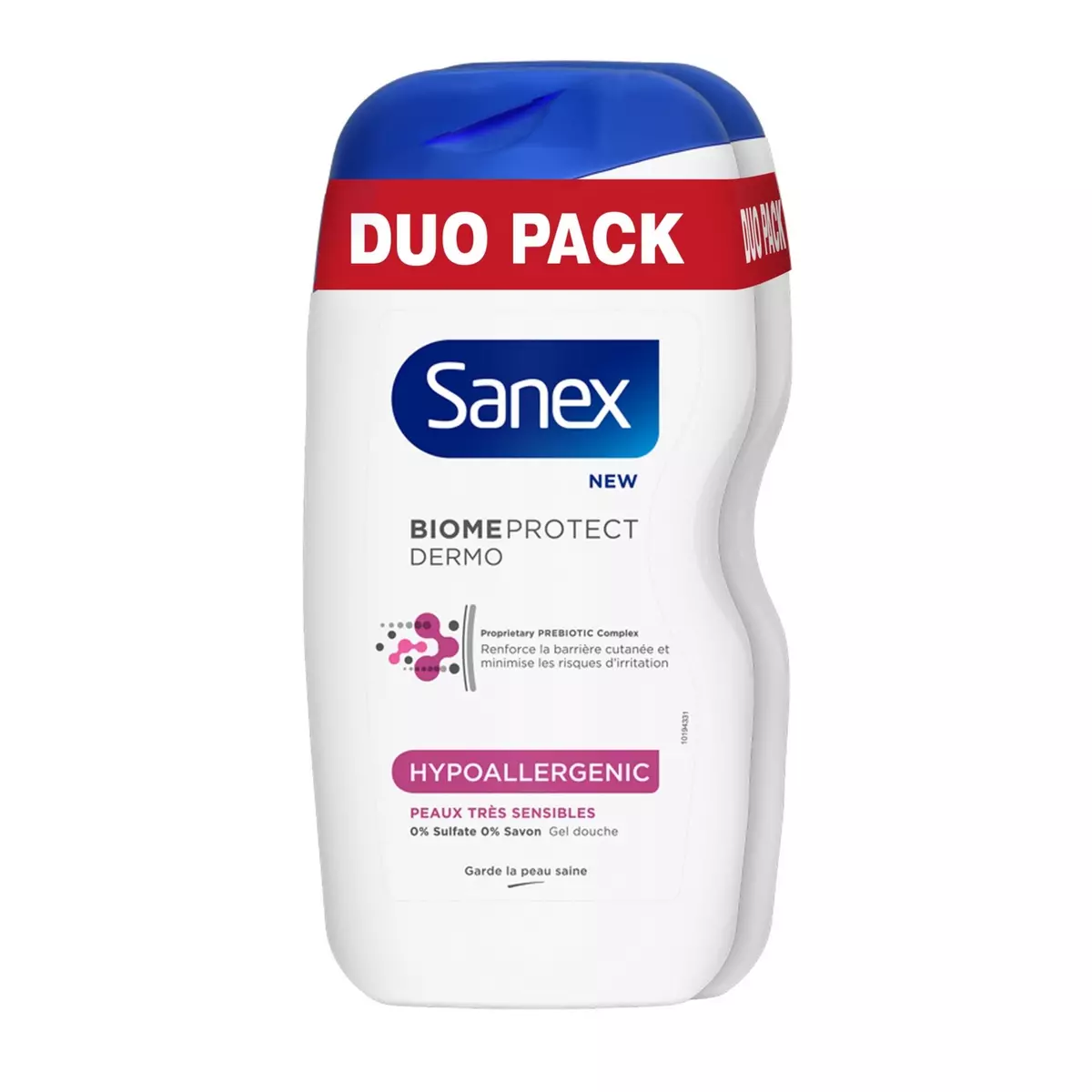 SANEX Biome Protect Dermo gel douche hypoallergénique peaux très sensibles 2x450ml