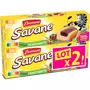 BROSSARD Savane Gâteaux fourrage cacaoté noisette sachet fraîcheur  7 pièces  189g