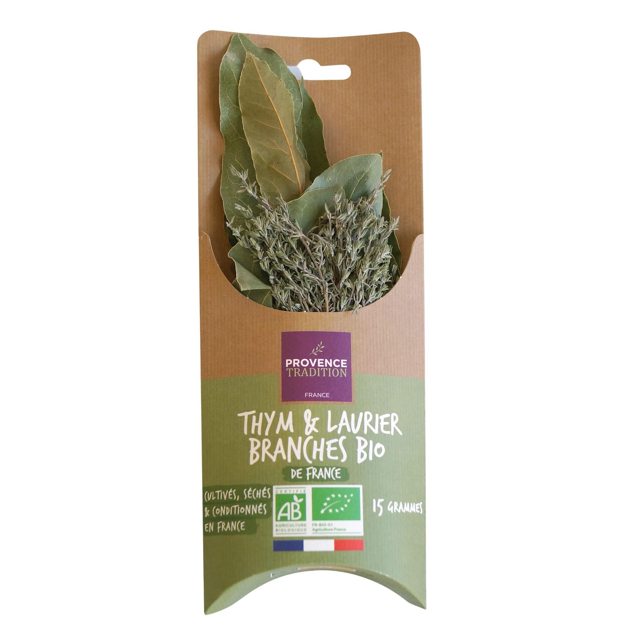 PROVENCE TRADITION Thym et laurier branches bio 15g