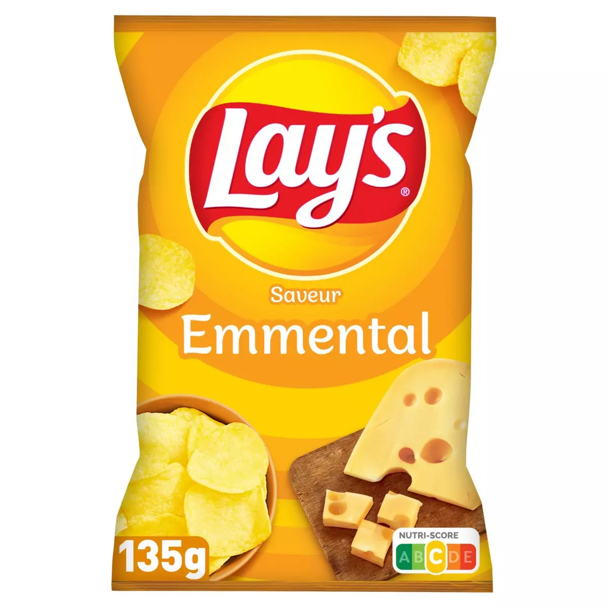 LAY'S Chips saveur emmental 135g
