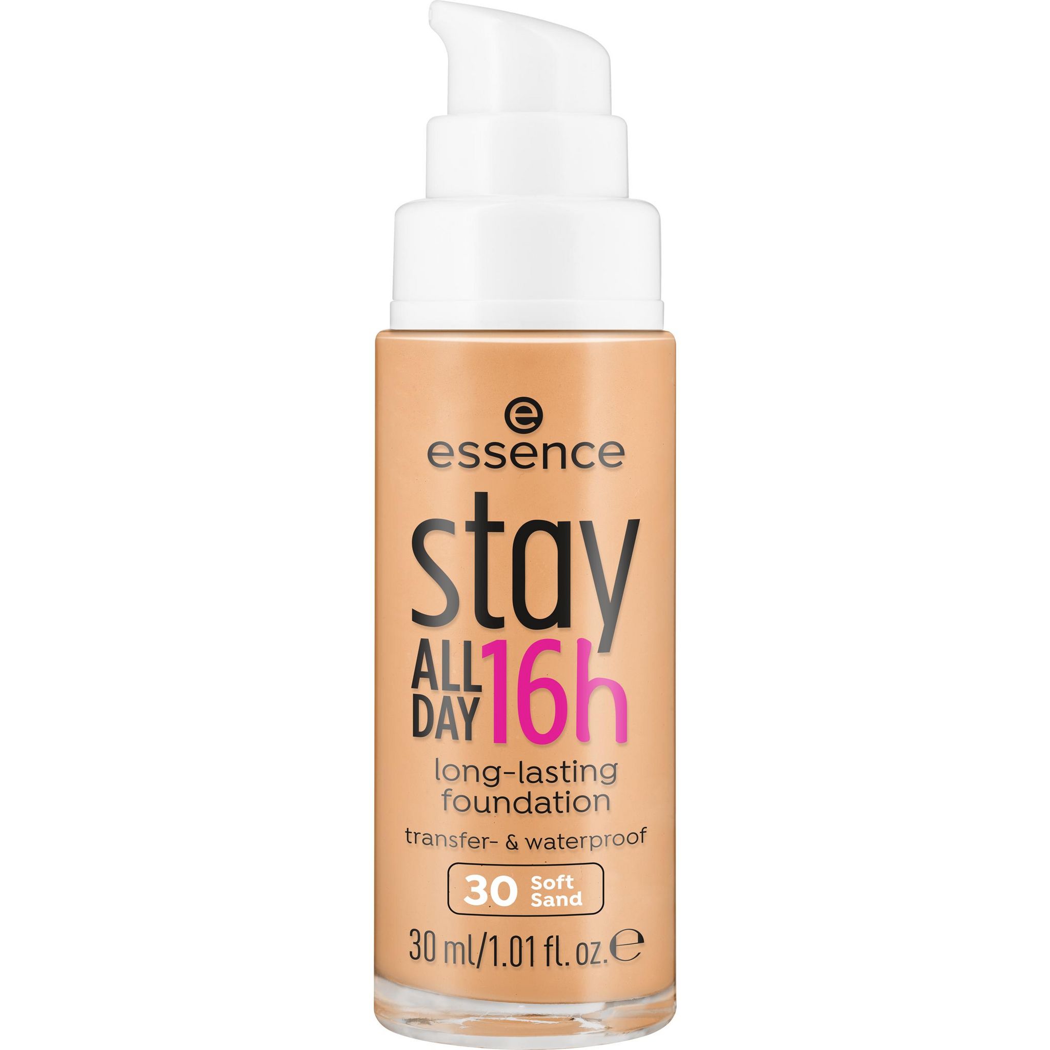 Voir la diapositive 2 : ESSENCE Stay All Day 16H Fond de teint fluide longue tenue waterproof 30 soft sand 30ml