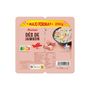 Voir la diapositive 2 : AUCHAN Dès de jambon nature 2x125g