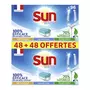 SUN Tablettes lave-vaisselle tout en 1 Ecolabel 96 pastilles