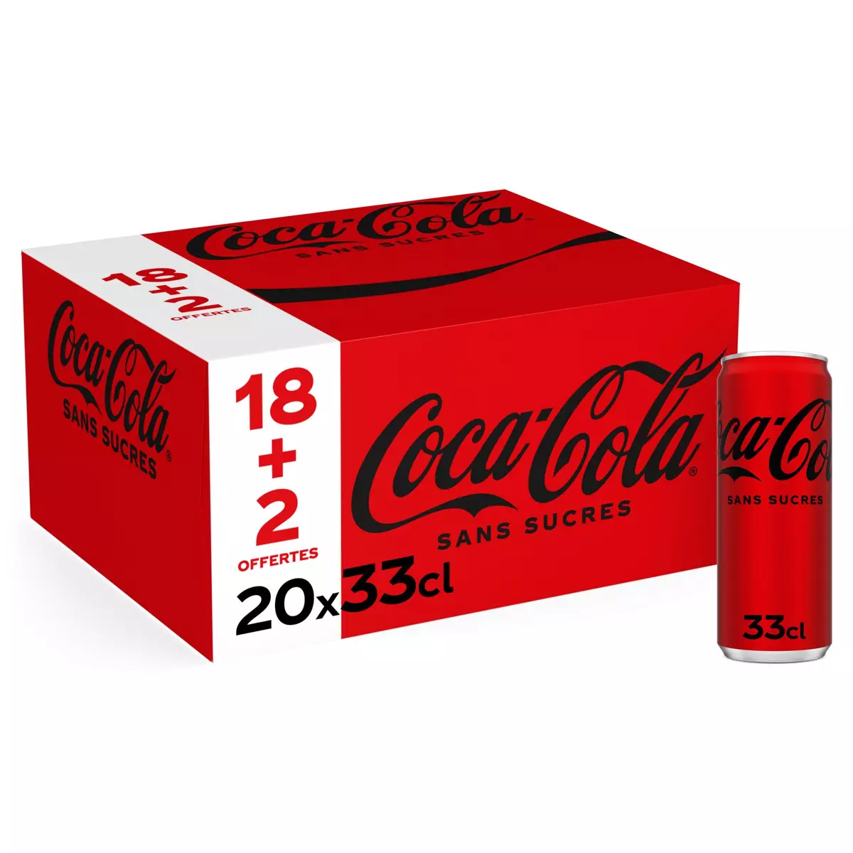 Boisson gazeuse sans sucres Coca Cola Zero
