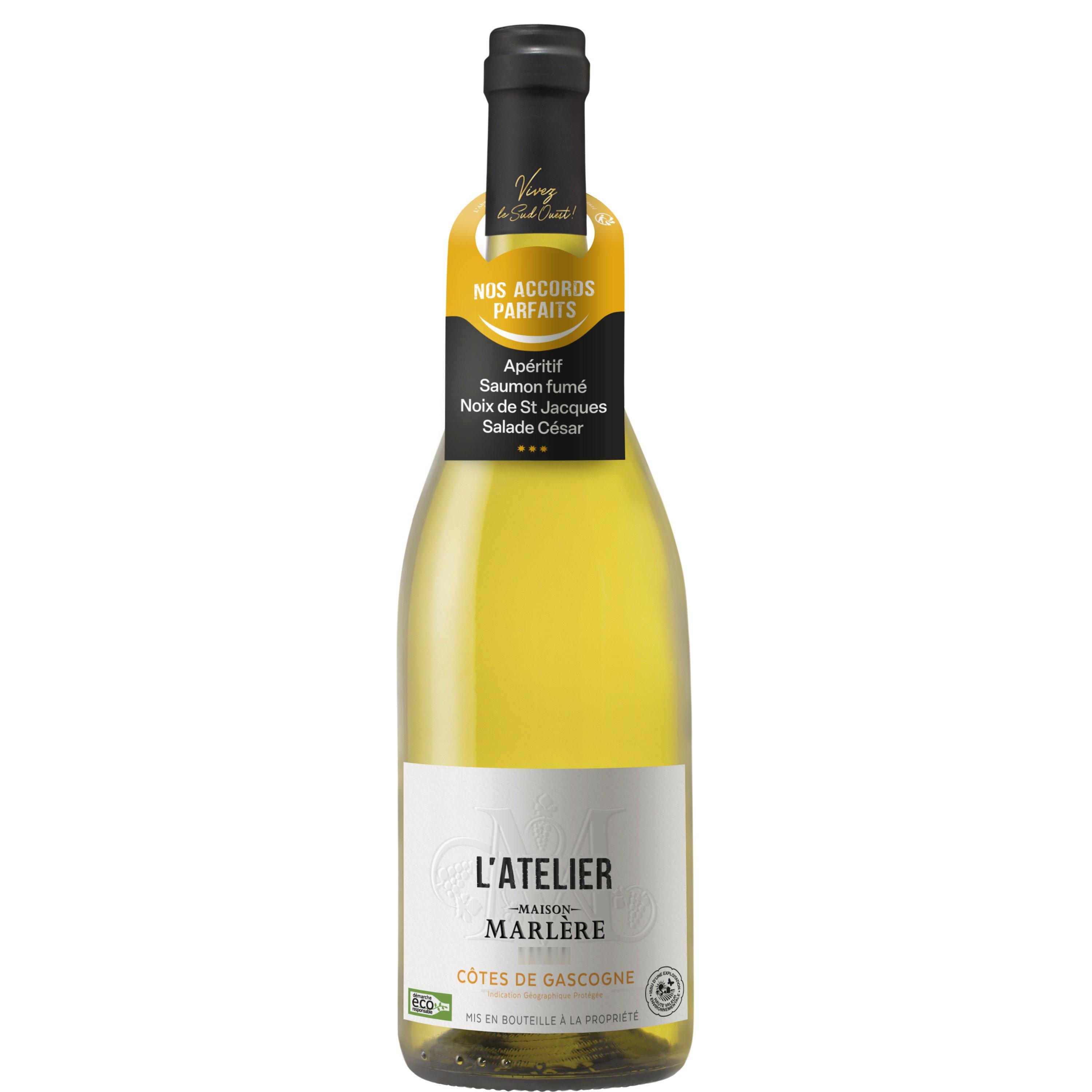 Voir la diapositive 2 : IGP Côtes de Gascogne L'Atelier blanc 75cl