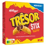 KELLOGG'S Trésor Stix barres de céréales chocolat noisettes 5 barres