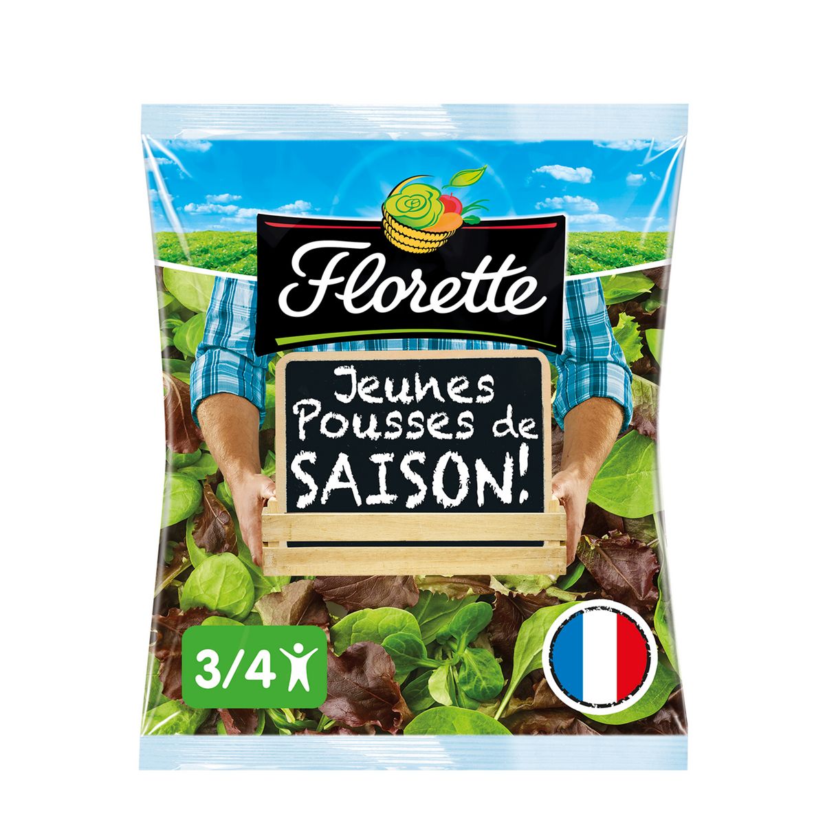 FLORETTE Jeune pousse de laitue et d'épinard et mâche 100g