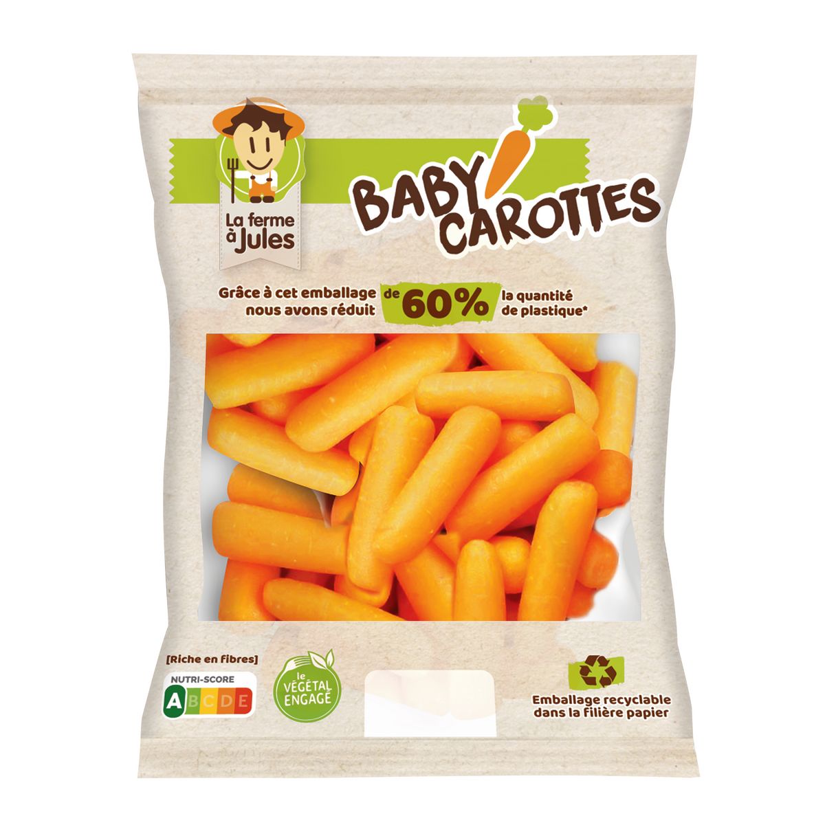 LES CRUDETTES Baby carottes 200g