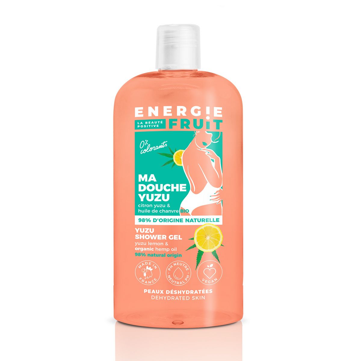 ENERGIE FRUIT Soin douche revitalisant citron Yuzu et chanvre bio 500ml