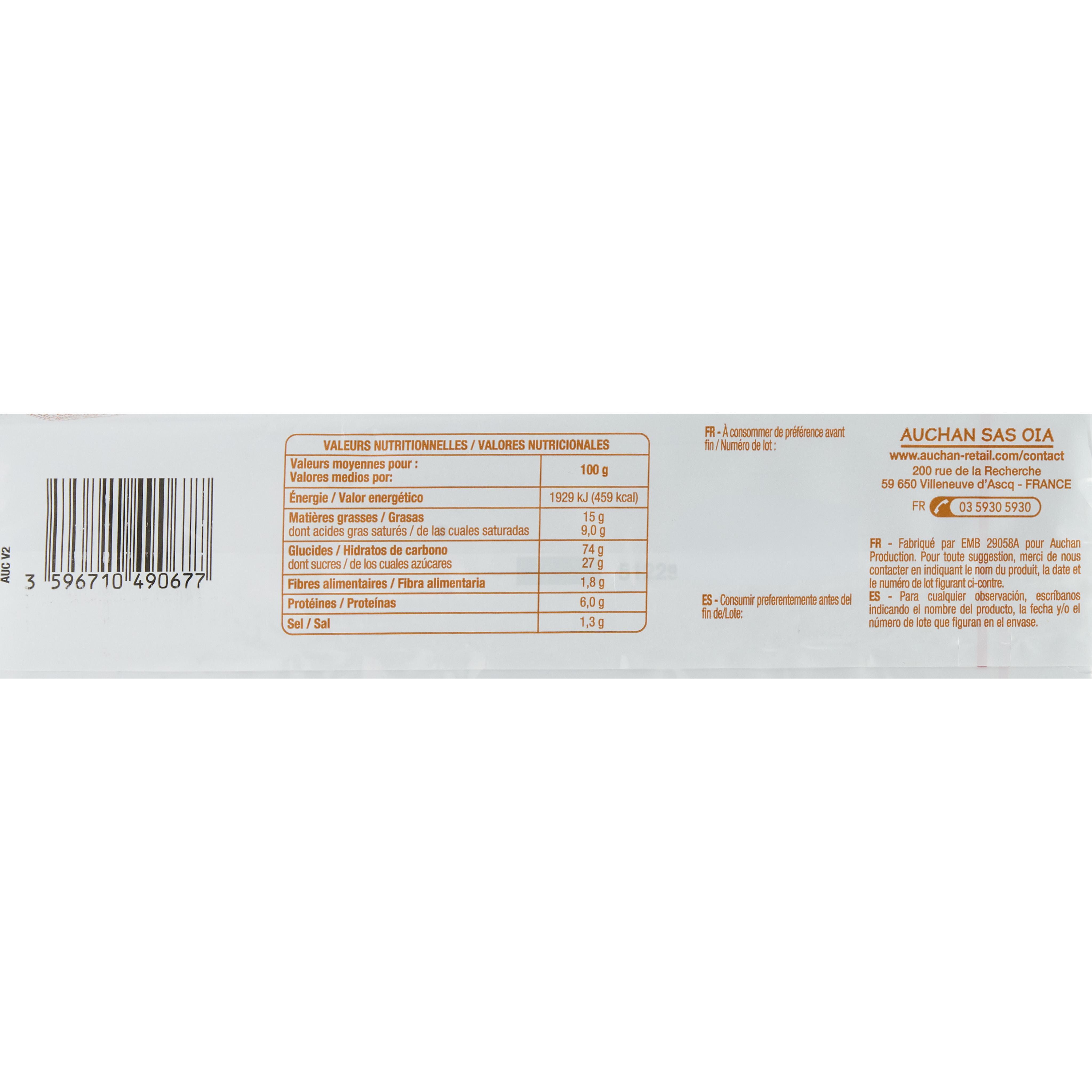 Voir la diapositive 5 : POUCE Galettes pur beurre 16 biscuits 125g