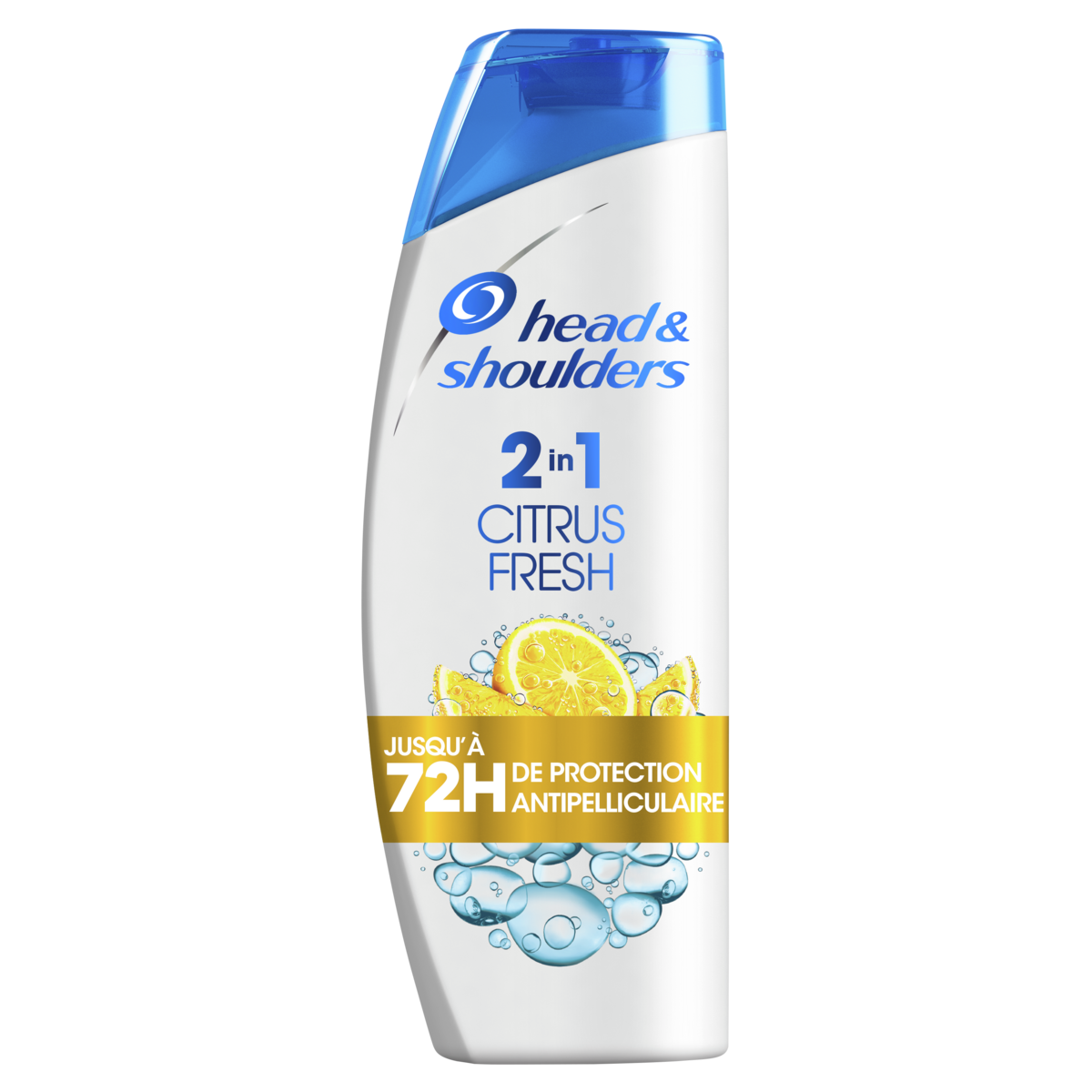 HEAD & SHOULDERS Shampooing anti pelliculaire 2 en 1 citrus fresh jusqu'à 72h de protection 270ml