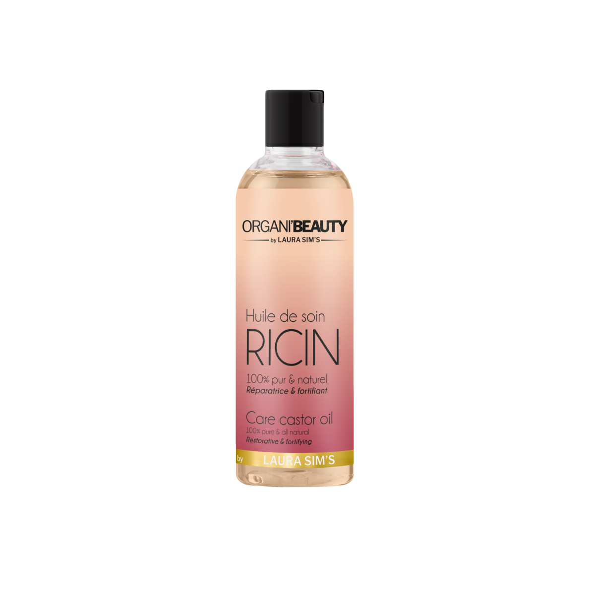 LAURA SIM'S Organi'beauty huile de soin ricin 100% pur et naturel 125ml