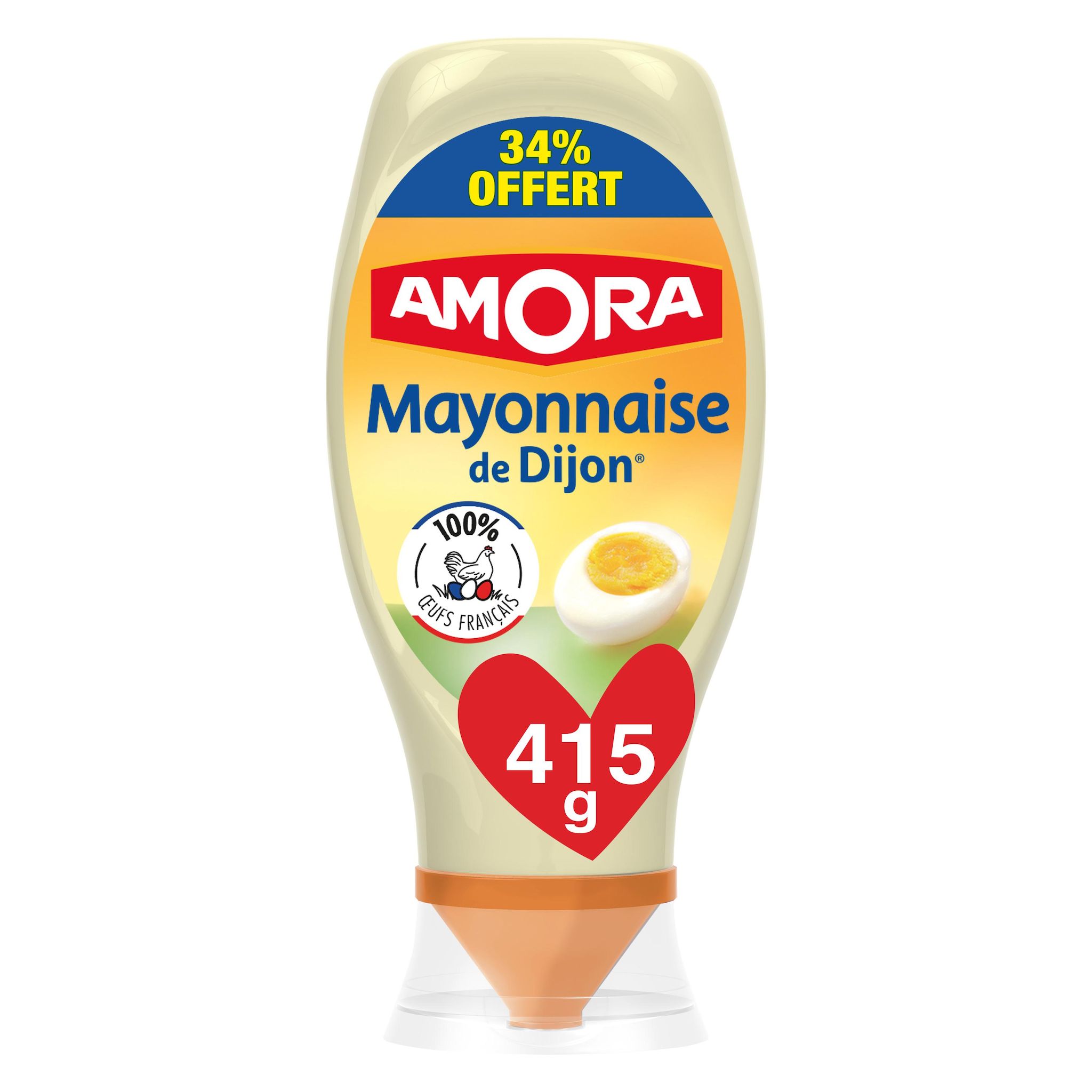 Voir la diapositive 2 : AMORA Mayonnaise flacon souple 415g