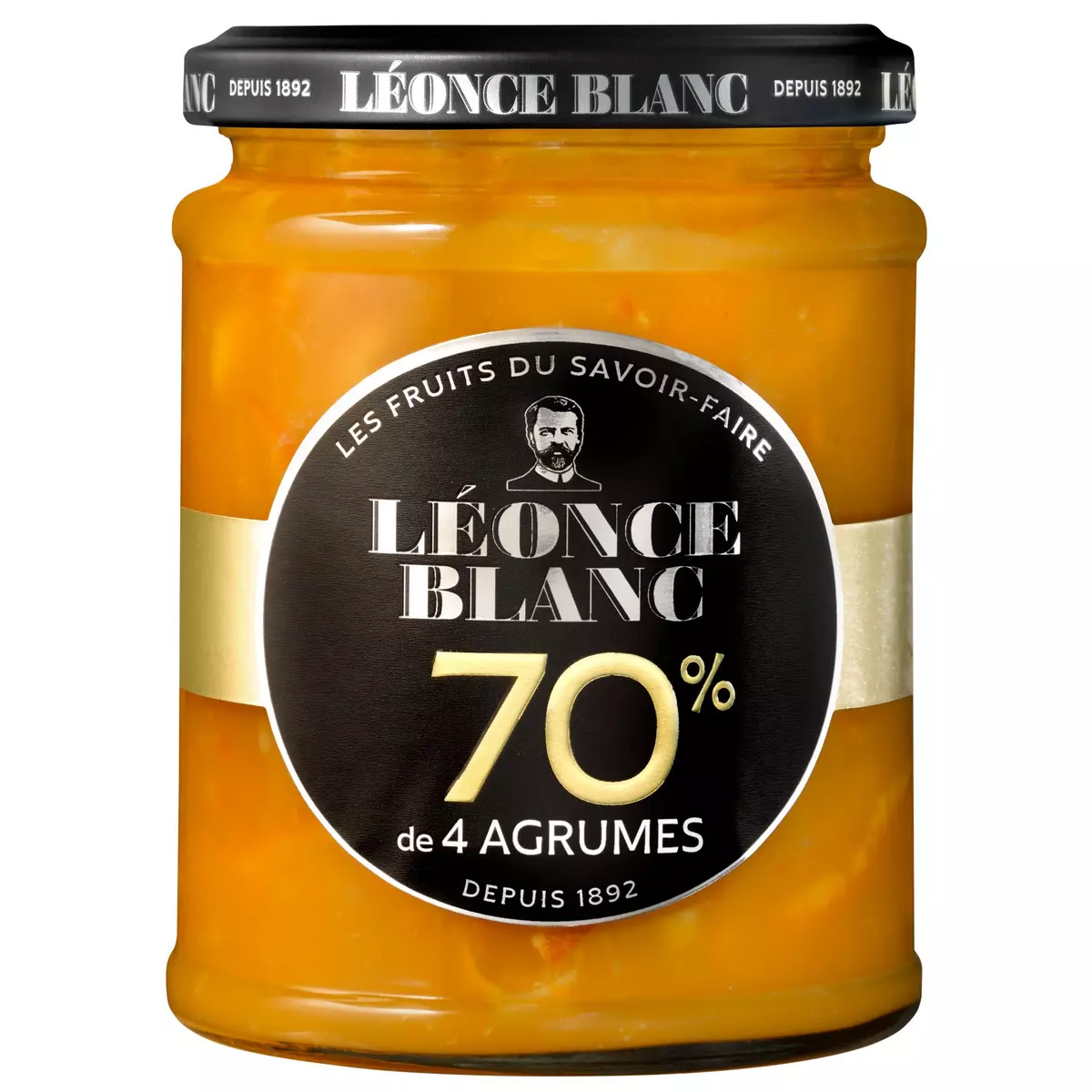 LEONCE BLANC Confiture de 4 agrumes 70% 320g