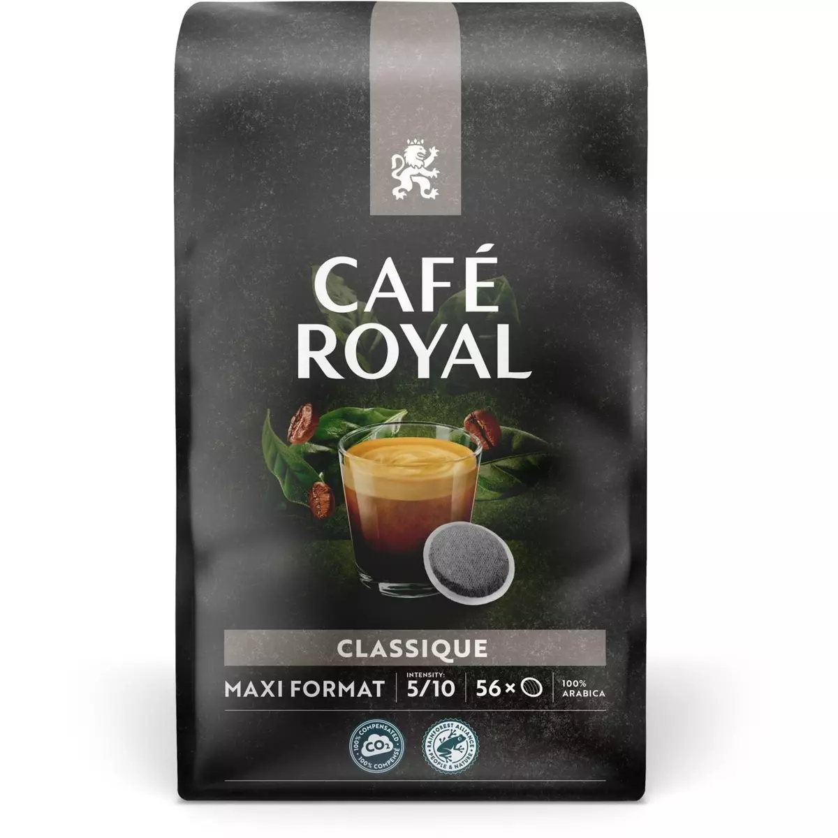 CAFE ROYAL Dosettes de café classique compatibles Senseo 56 dosettes 389g