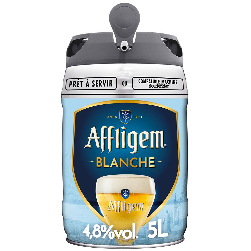 AFFLIGEM Bière blanche belge d'abbaye 4,8% fût pression 5l