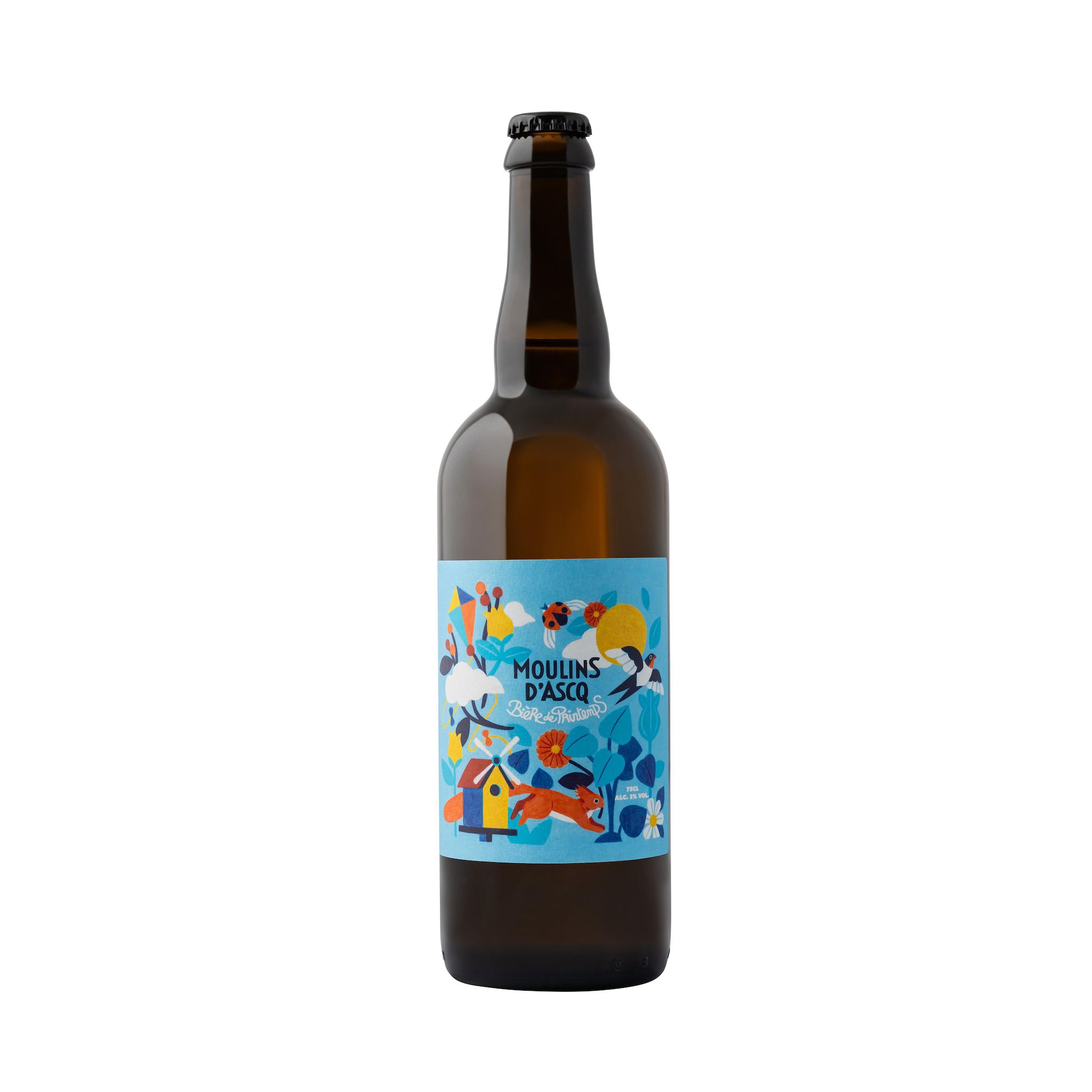 MOULINS D'ASCQ Bière du printemps bio 4.5% 75cl