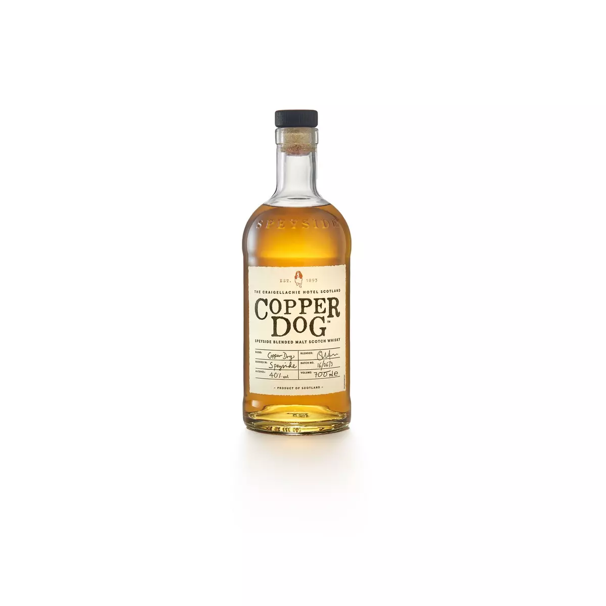 COPPER DOG Scotch whisky écossais blended malt  40% 70cl