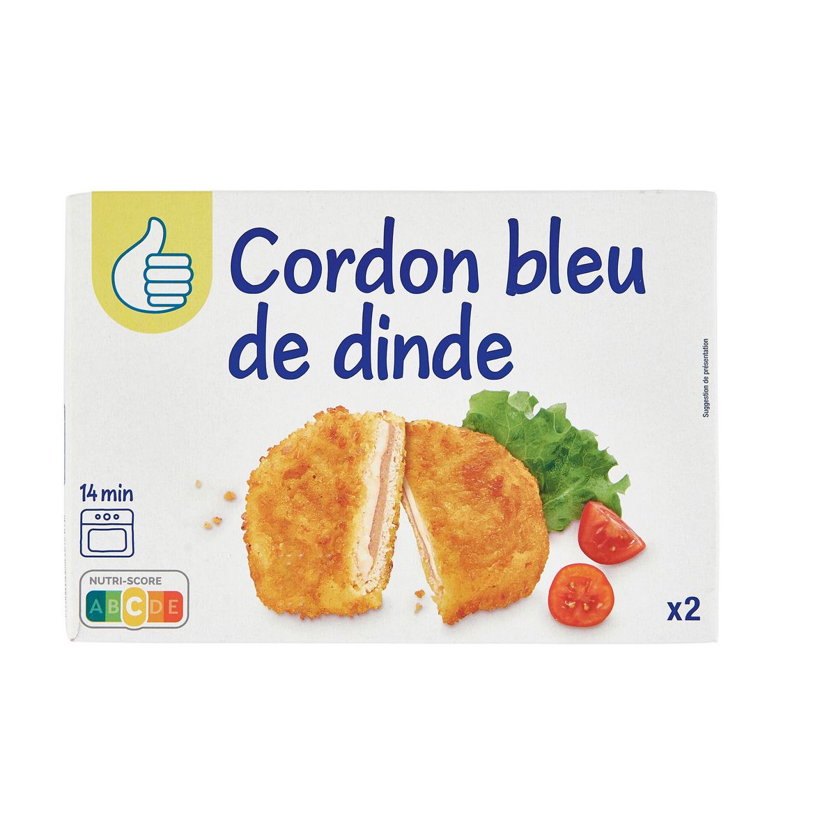 POUCE Cordons bleus de dinde 2 pièces 200g