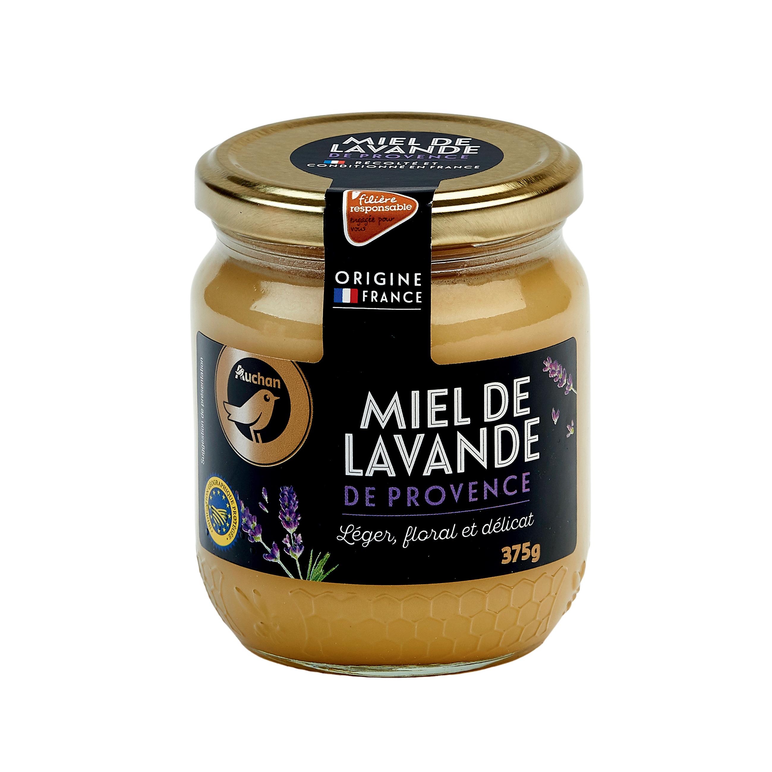 Voir la diapositive 2 : AUCHAN GOURMET CULTIVONS LE BON Miel crémeux de lavande de Provence 375g