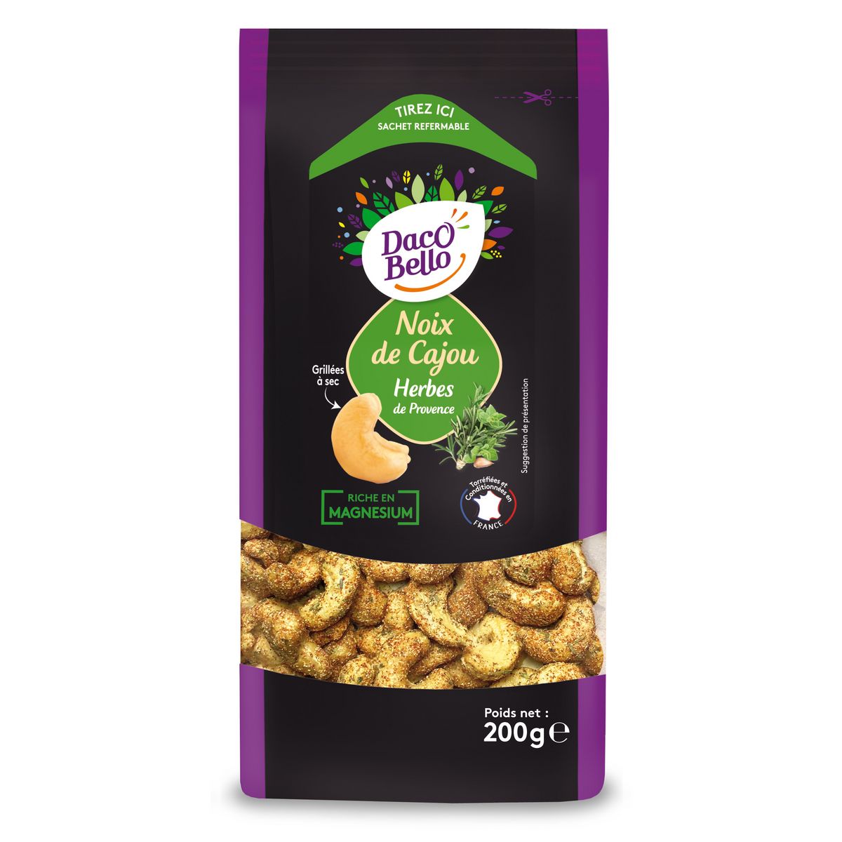 DACO BELLO Noix de cajou aux herbes de Provences 200g