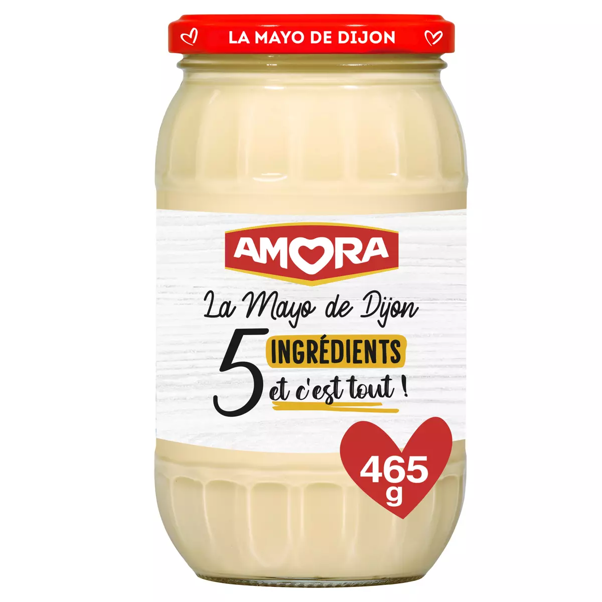 AMORA La Mayo de Dijon 5 ingrédients bocal 465g