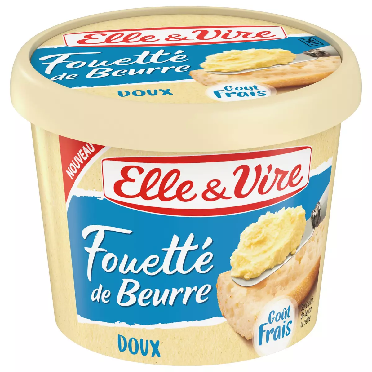 ELLE & VIRE Fouetté de beurre doux 130g