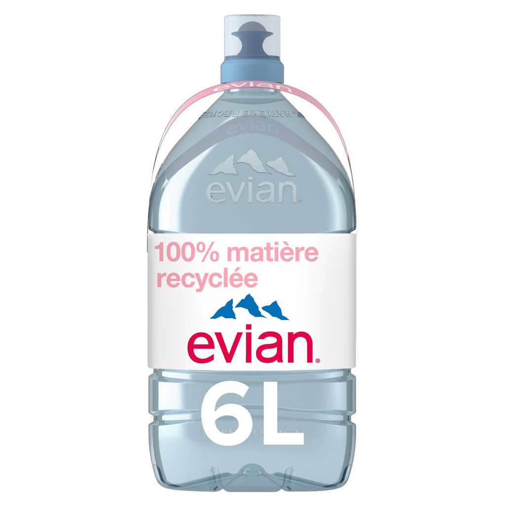 EVIAN Eau minérale naturelle plate bidon de 6l
