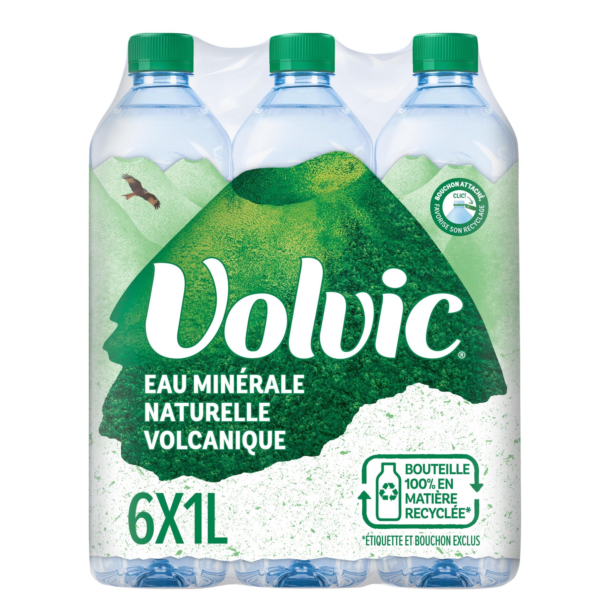 Voir la diapositive 2 : VOLVIC Eau minérale naturelle plate 6x1l